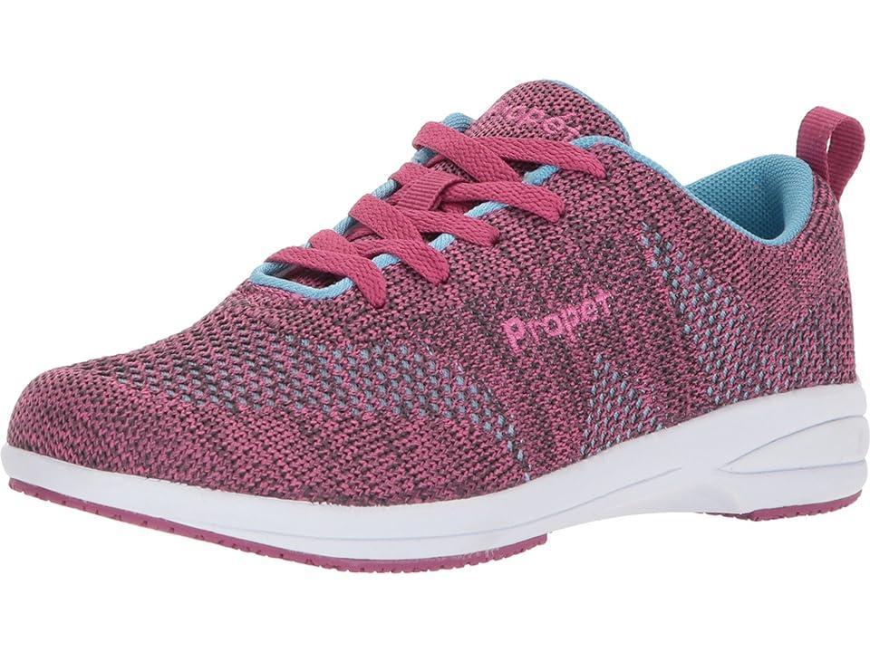 Propet Washable Walker Evolution (Grey/Pink) Women's Shoes Product Image