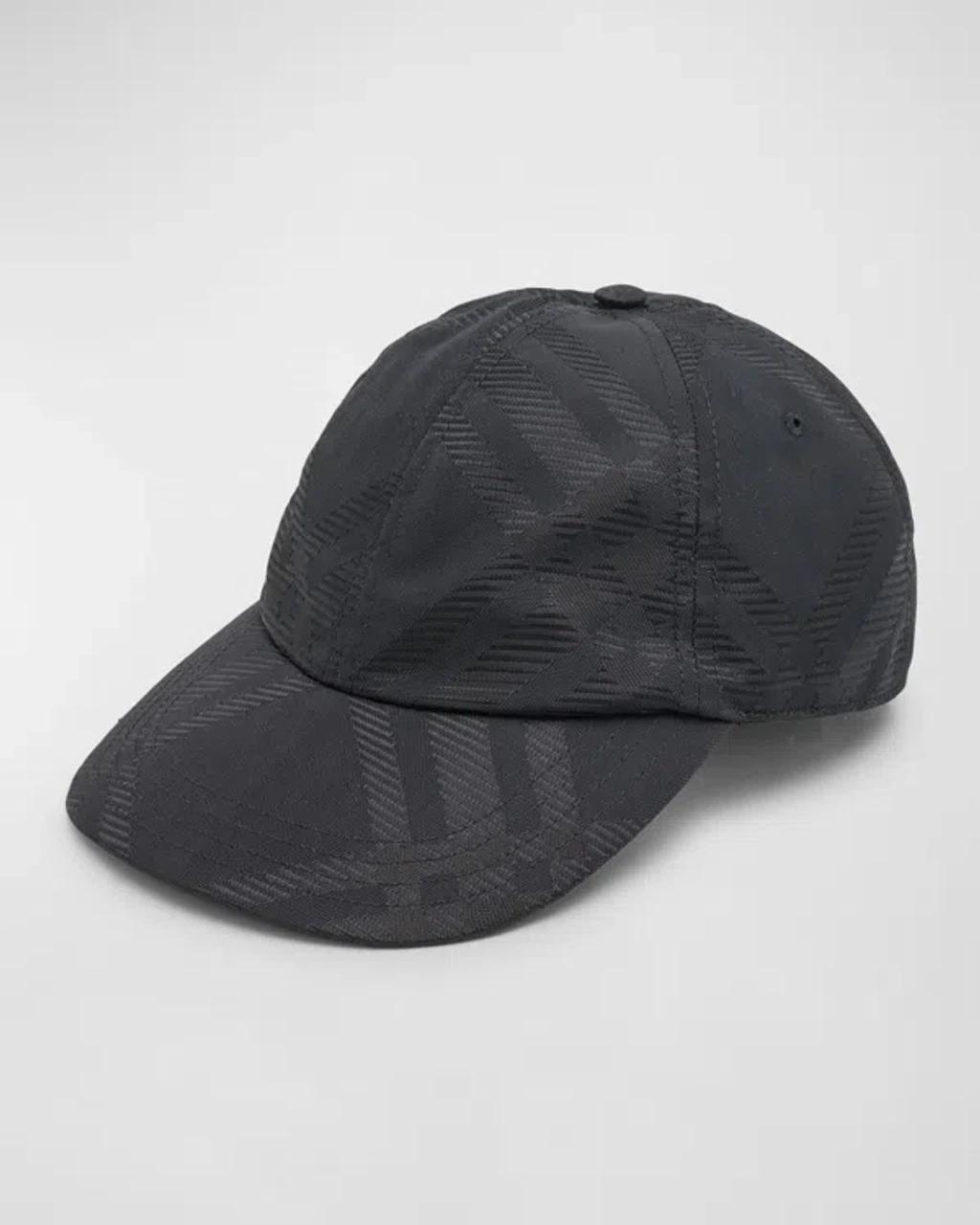Mens Tonal Check Jacquard Baseball Cap Product Image