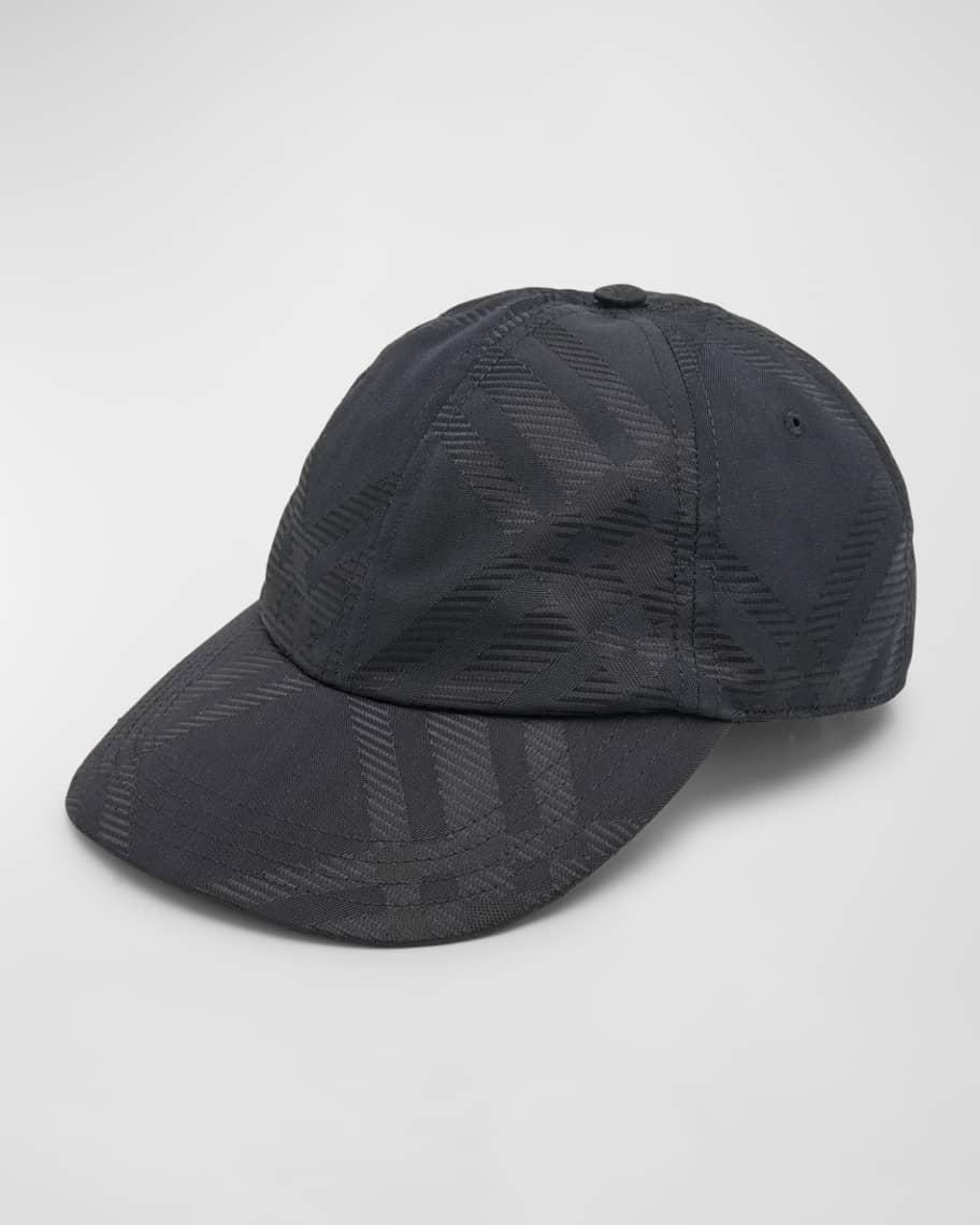 Mens Tonal Check Jacquard Baseball Cap Product Image