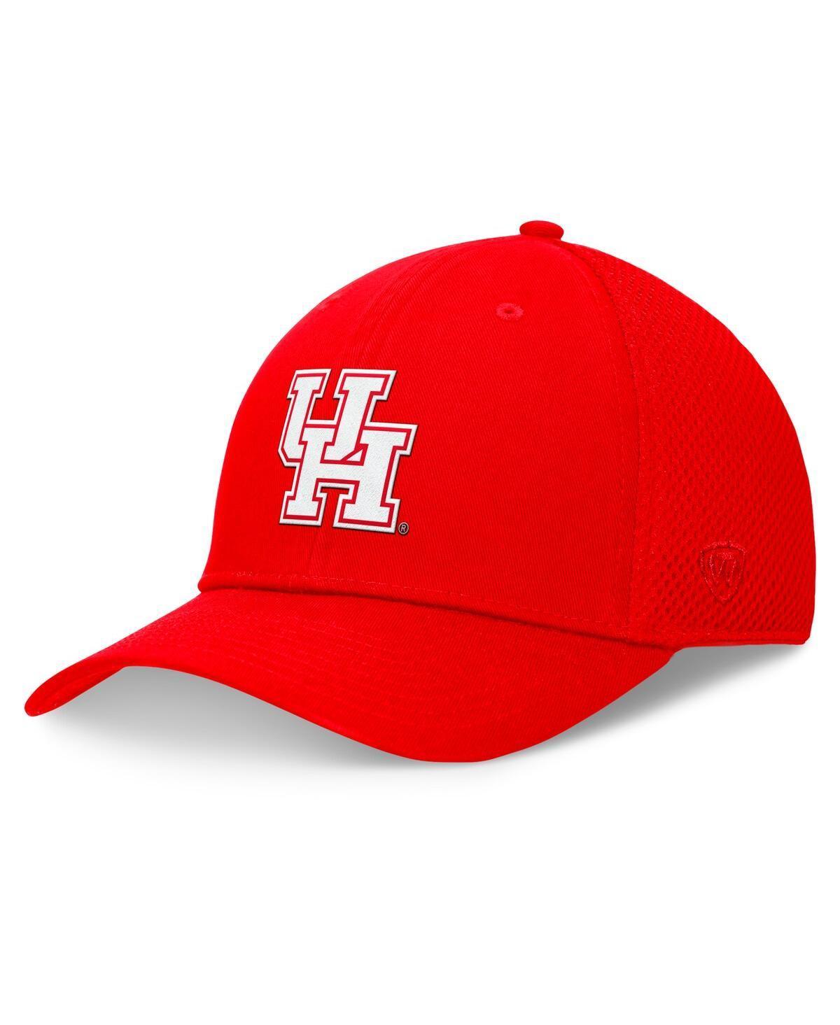 Men's Top of the World Red Houston Cougars Spacer Flex Hat, Size: Small/Medium, Hou Red Product Image