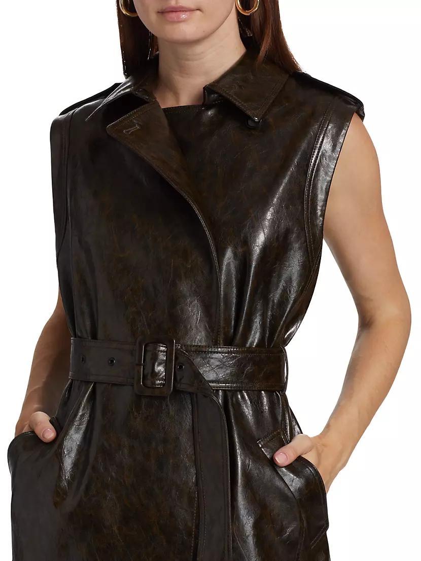 Harper Faux Leather Vest Product Image