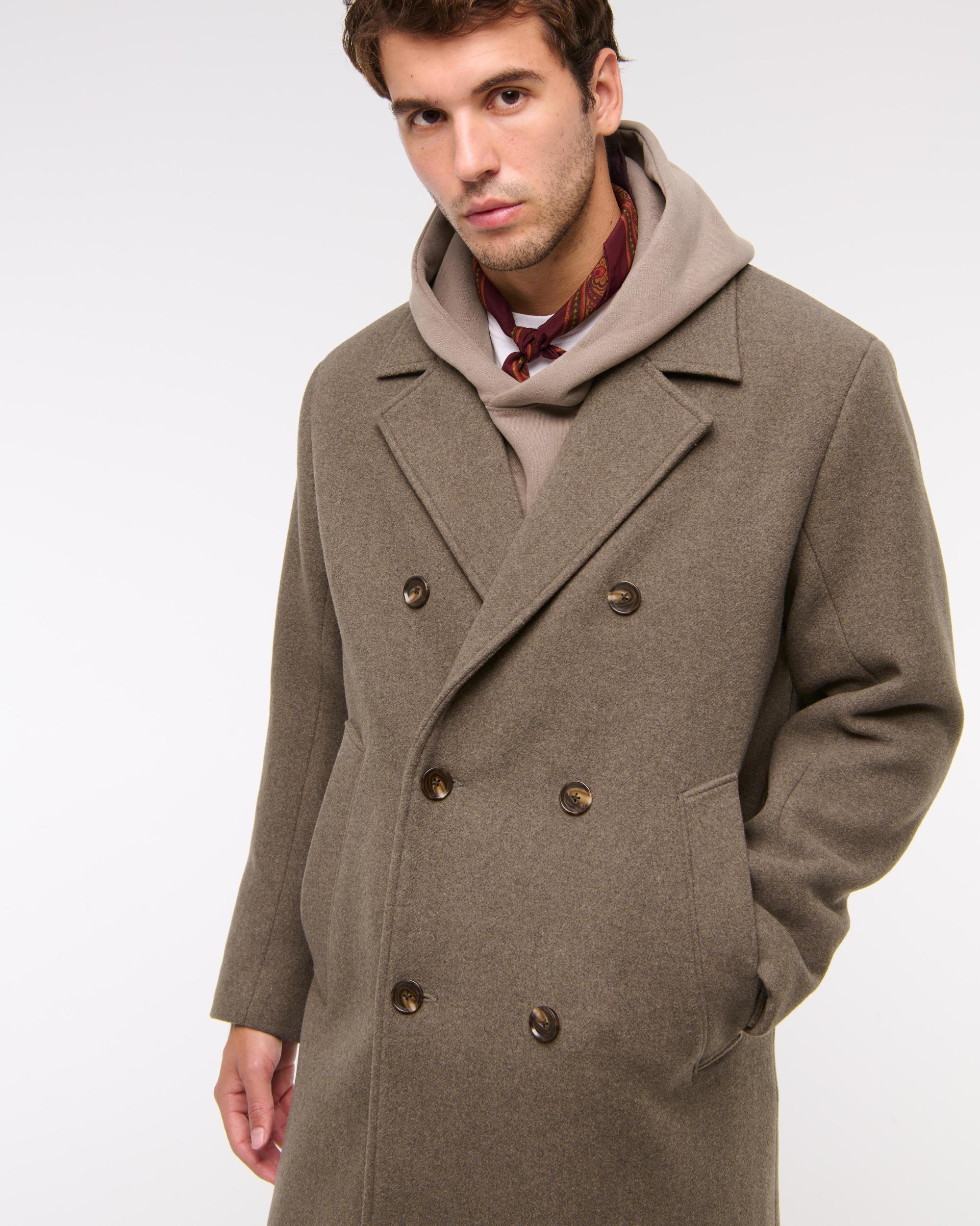 Double-Breasted Long Coat Product Image