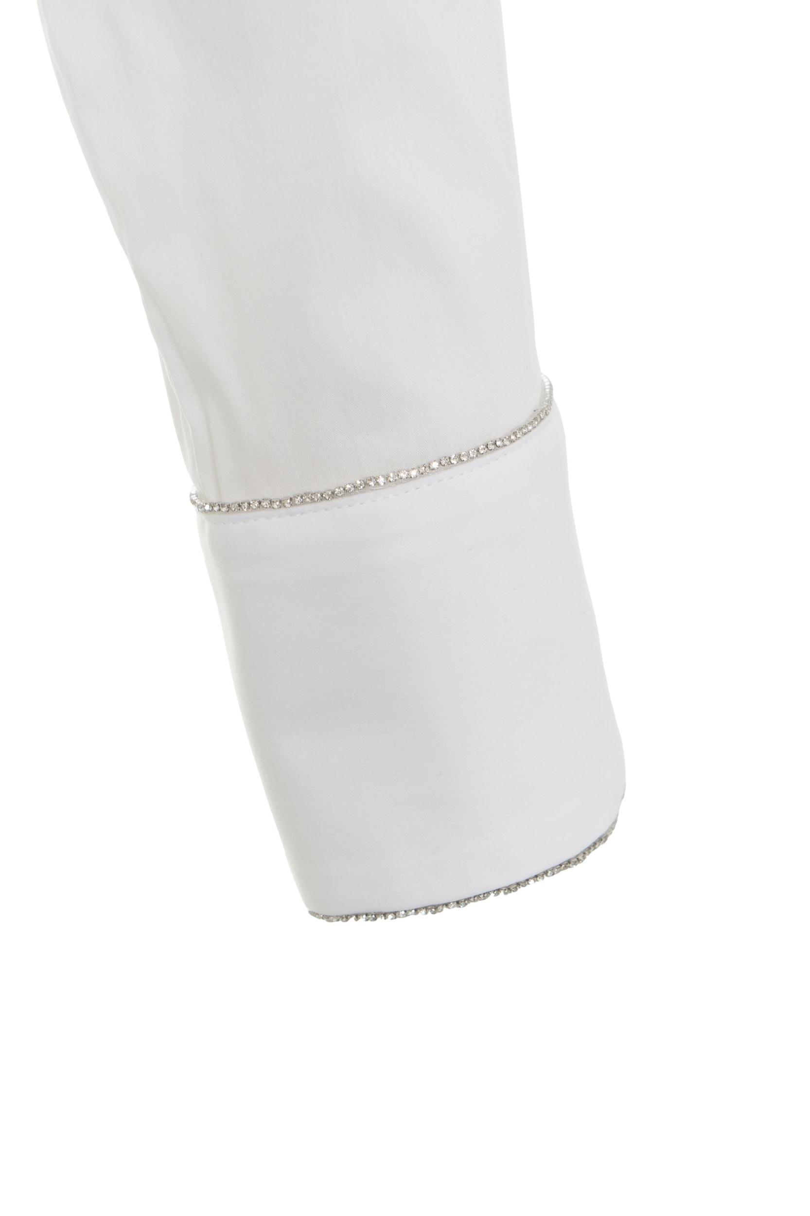 Blouse with rhinestone applique Product Image