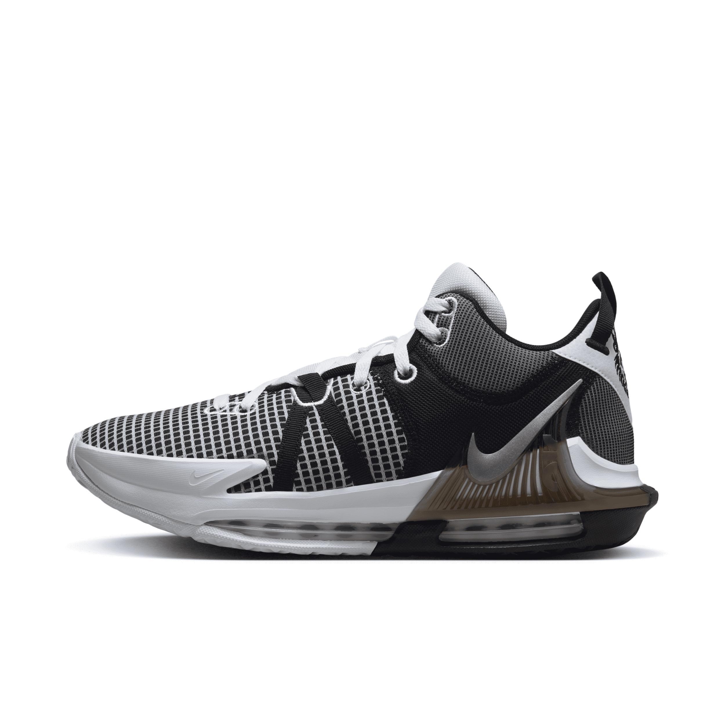Nike Mens LeBron James Nike LeBron Witness VII - Mens Basketball Shoes Light Bone/Black/Emerald Rise Product Image