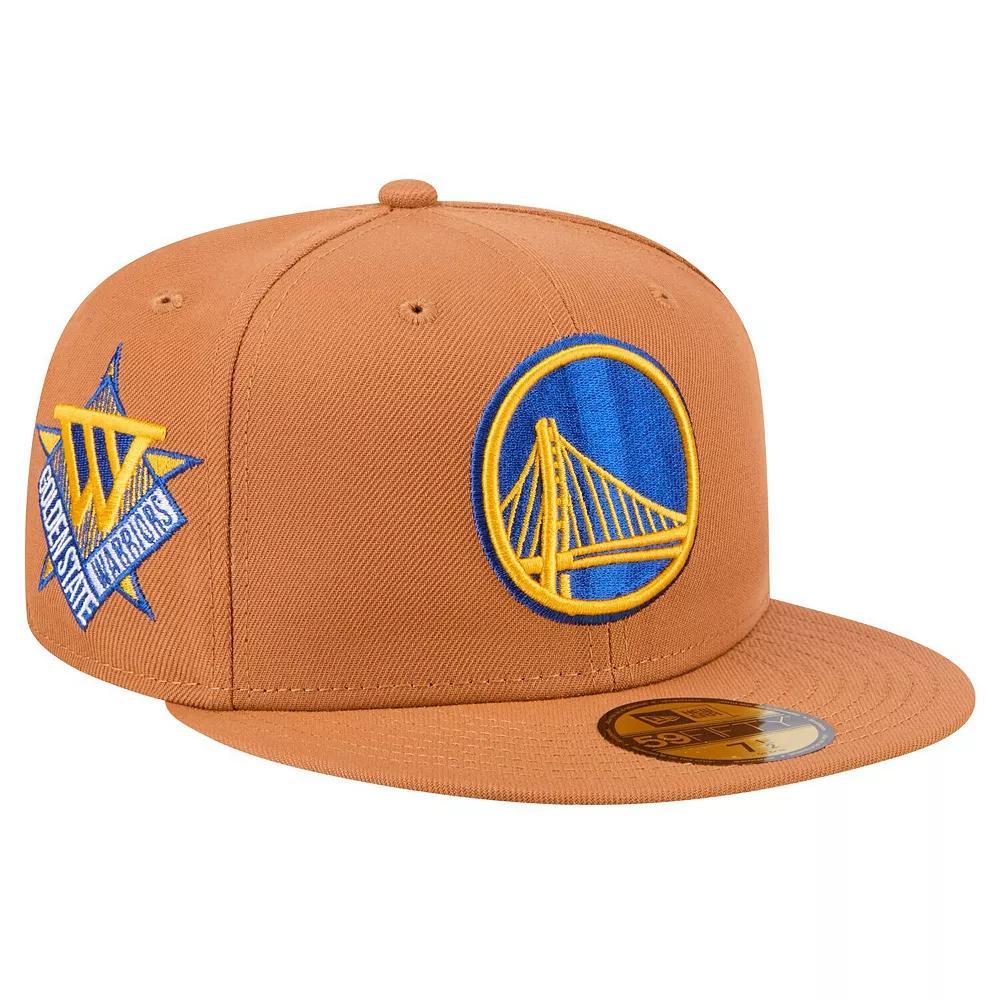Men's New Era Tan Golden State Warriors Color Pack 59FIFTY Fitted Hat, Size: 7 1/4, Team Product Image