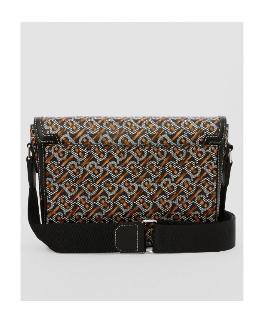 BURBERRY Monogram-pattern Leather Bag In Black Product Image