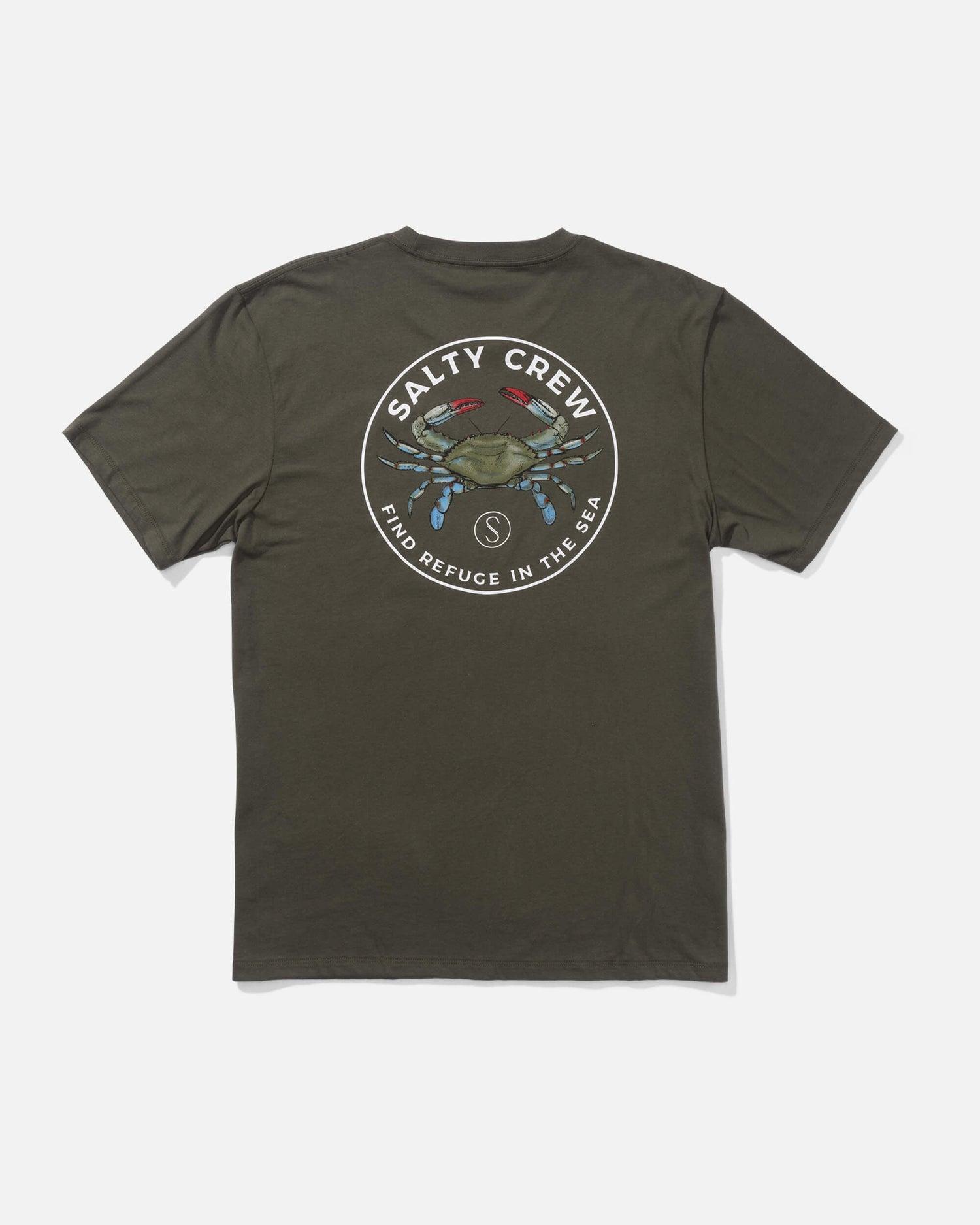 Blue Crabber Premium S/S Tee - Dusty Olive Product Image