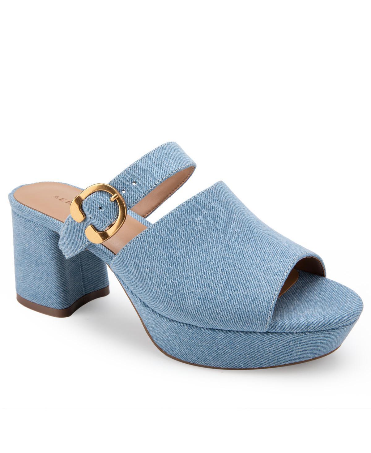Aerosoles Cosmos Womens Suede Platform Sandals Product Image