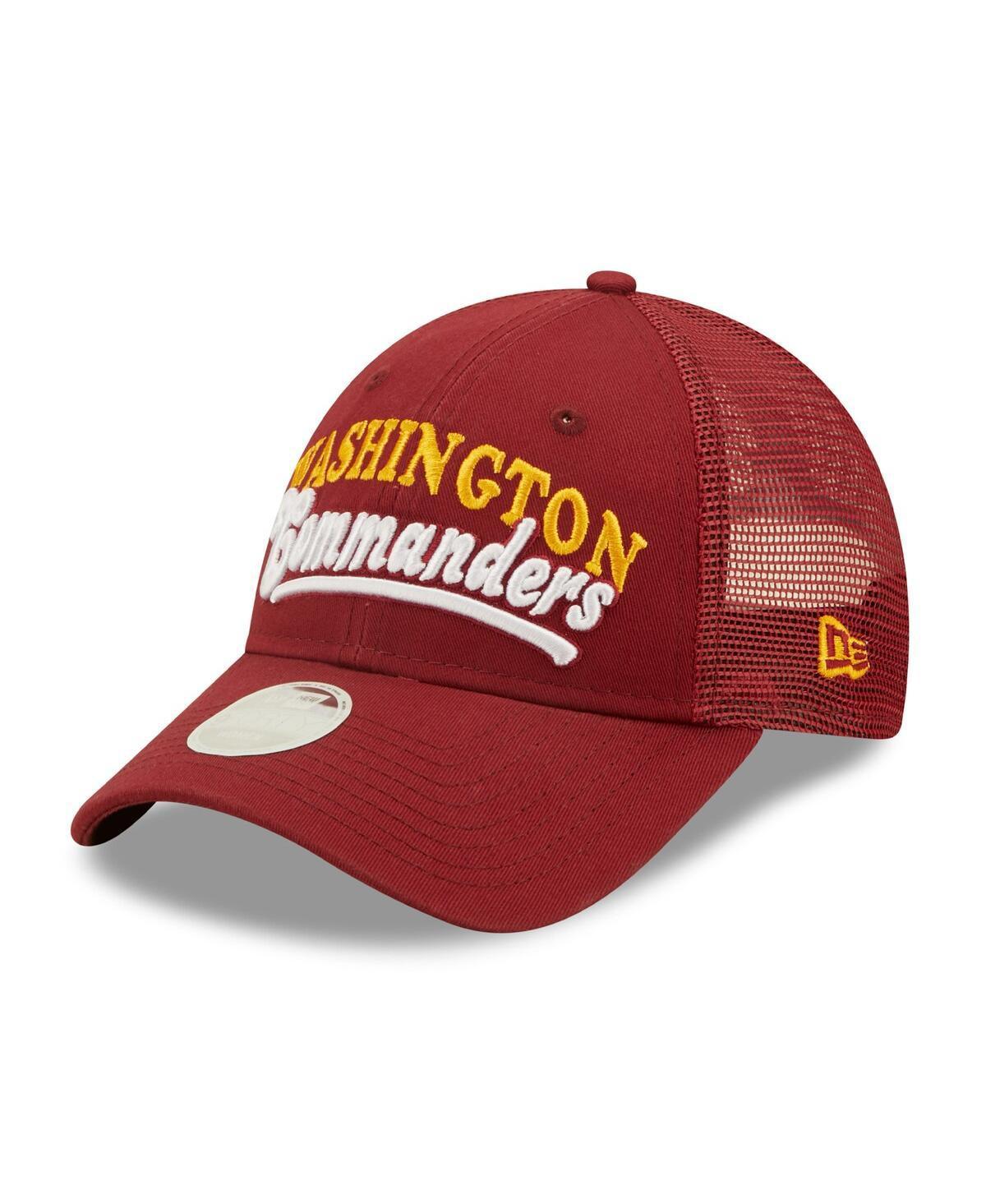 Women's New Era   Burgundy Washington Commanders Team Trucker 9FORTY Snapback Hat, Wft Med Re Product Image
