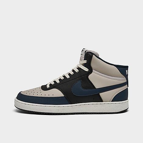 Nike Court Vision Mid Next Nature Men's Shoes, Size: 10.5, Iron Navy Black Product Image