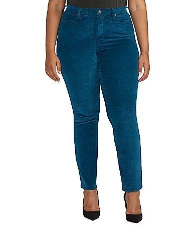 Jag Jeans Plus Size Ruby Mid-Rise Straight Leg Pants Women's Clothing Product Image
