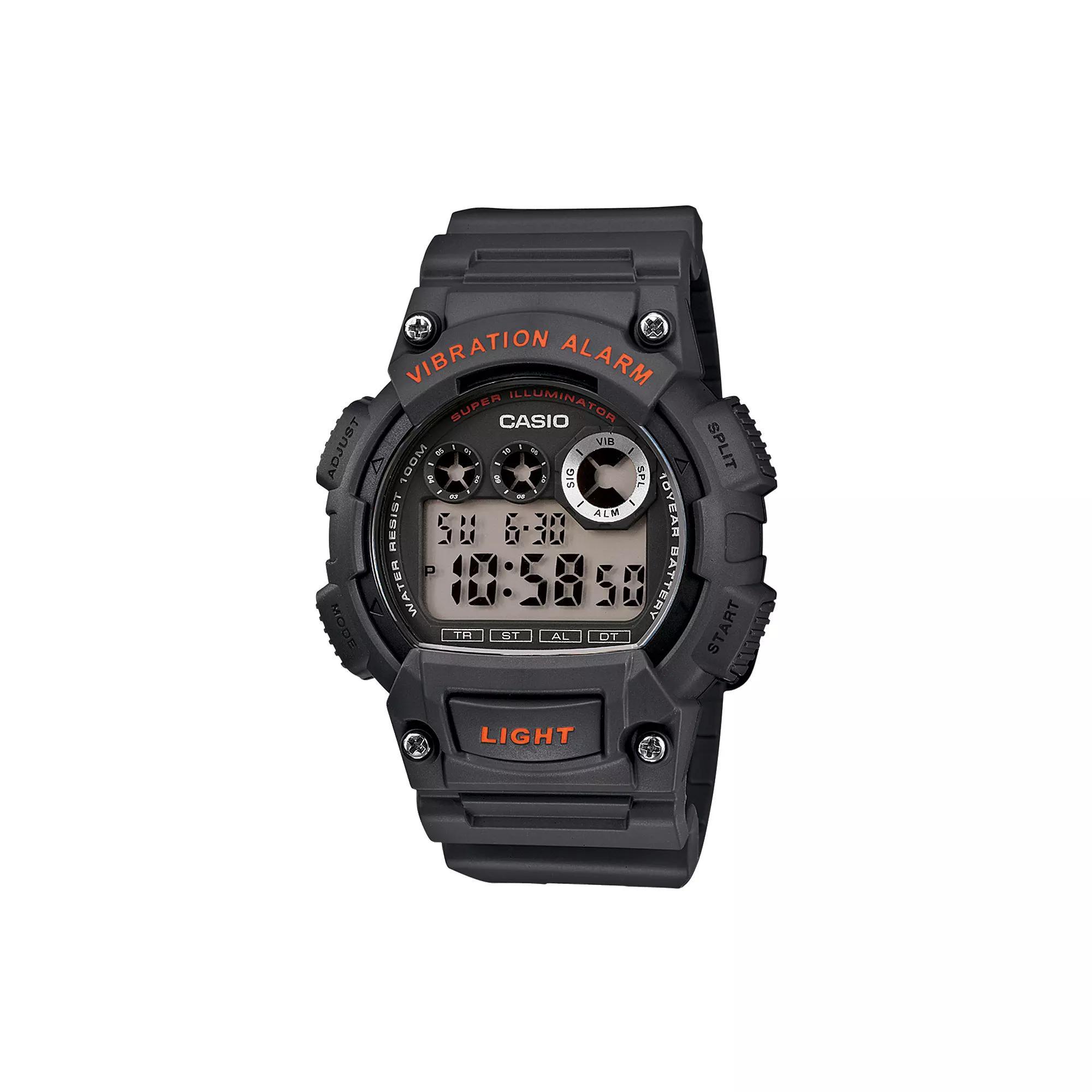 Casio Mens Digital Chronograph Watch, Red Product Image