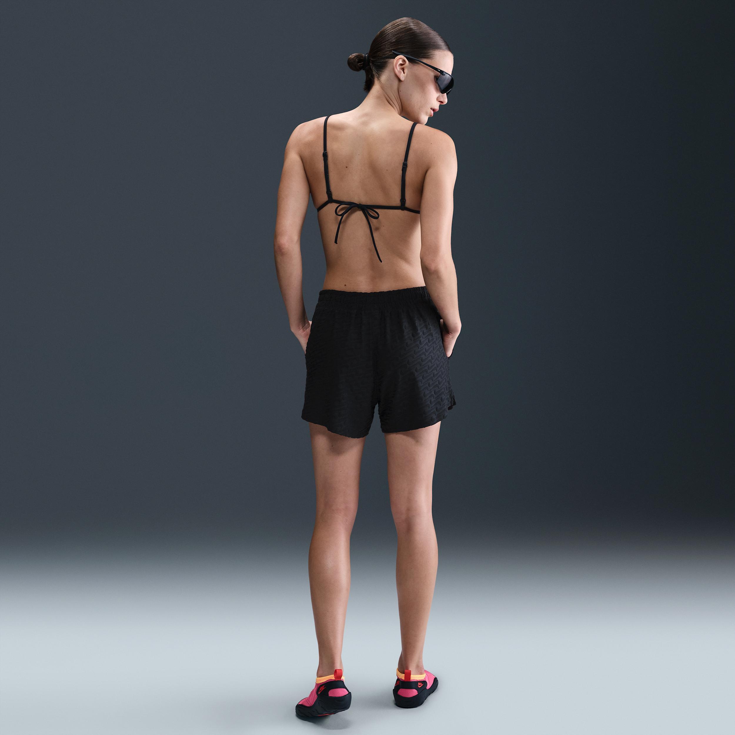 Nike Women's Swim Swoosh Link Terry Cover-Up Shorts Product Image