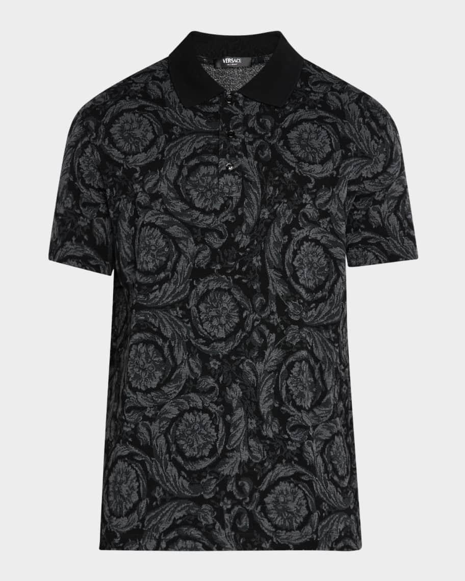 Mens Iconic Barocco Pique Polo Shirt Product Image