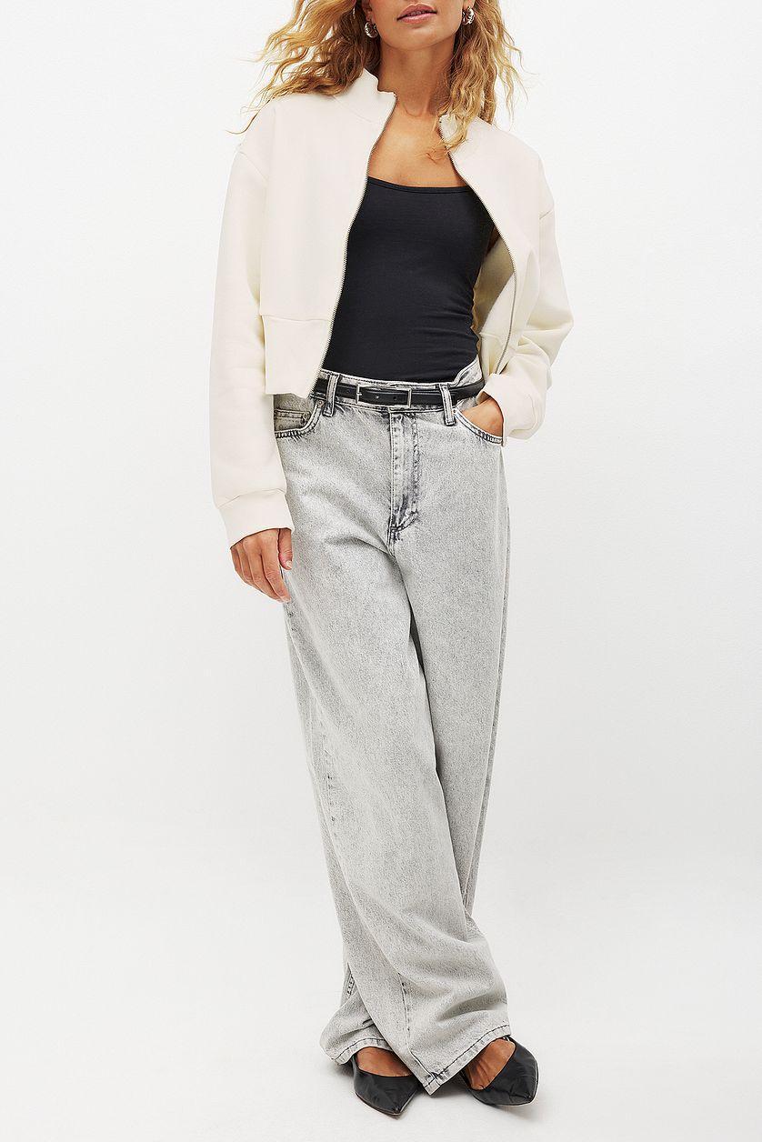 Fitted Zip Sweater Product Image