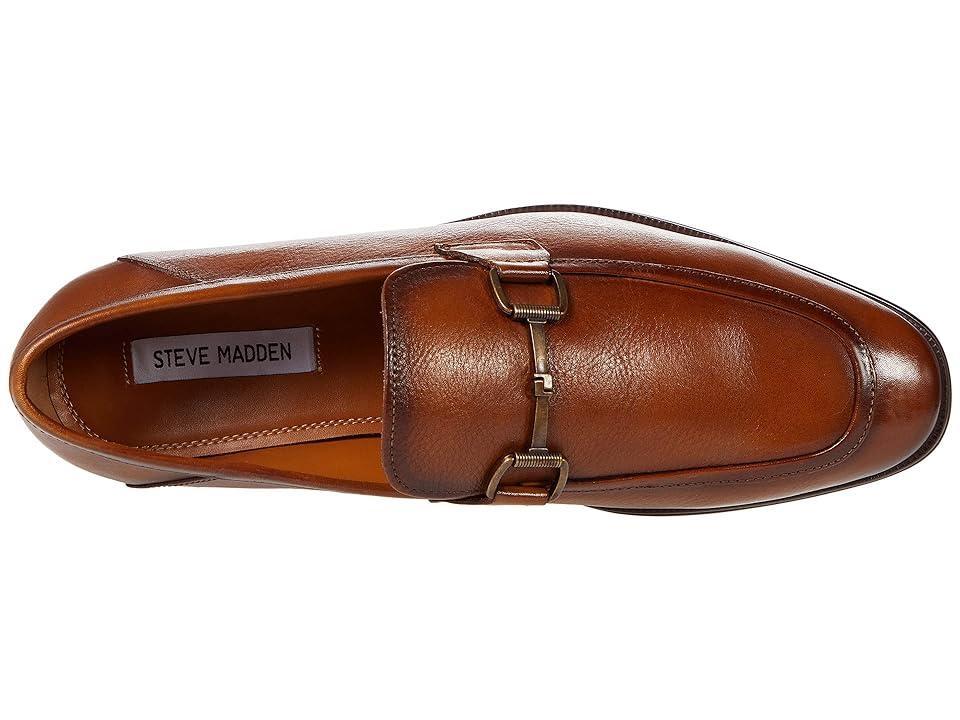 Steve Madden Mens Aahron Leather Bit Embellishment Dress Slip On Loafers Product Image
