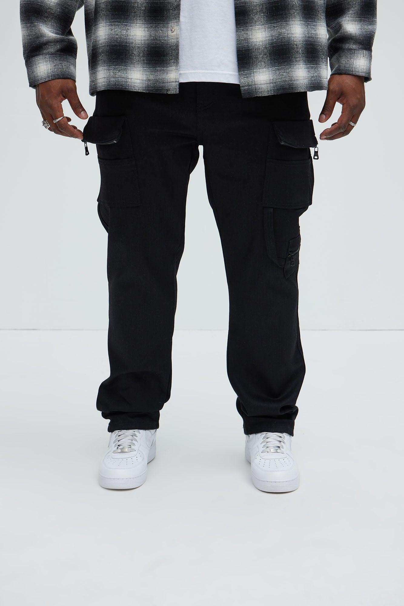 Go With It Cargo Slim Pants - Black Product Image
