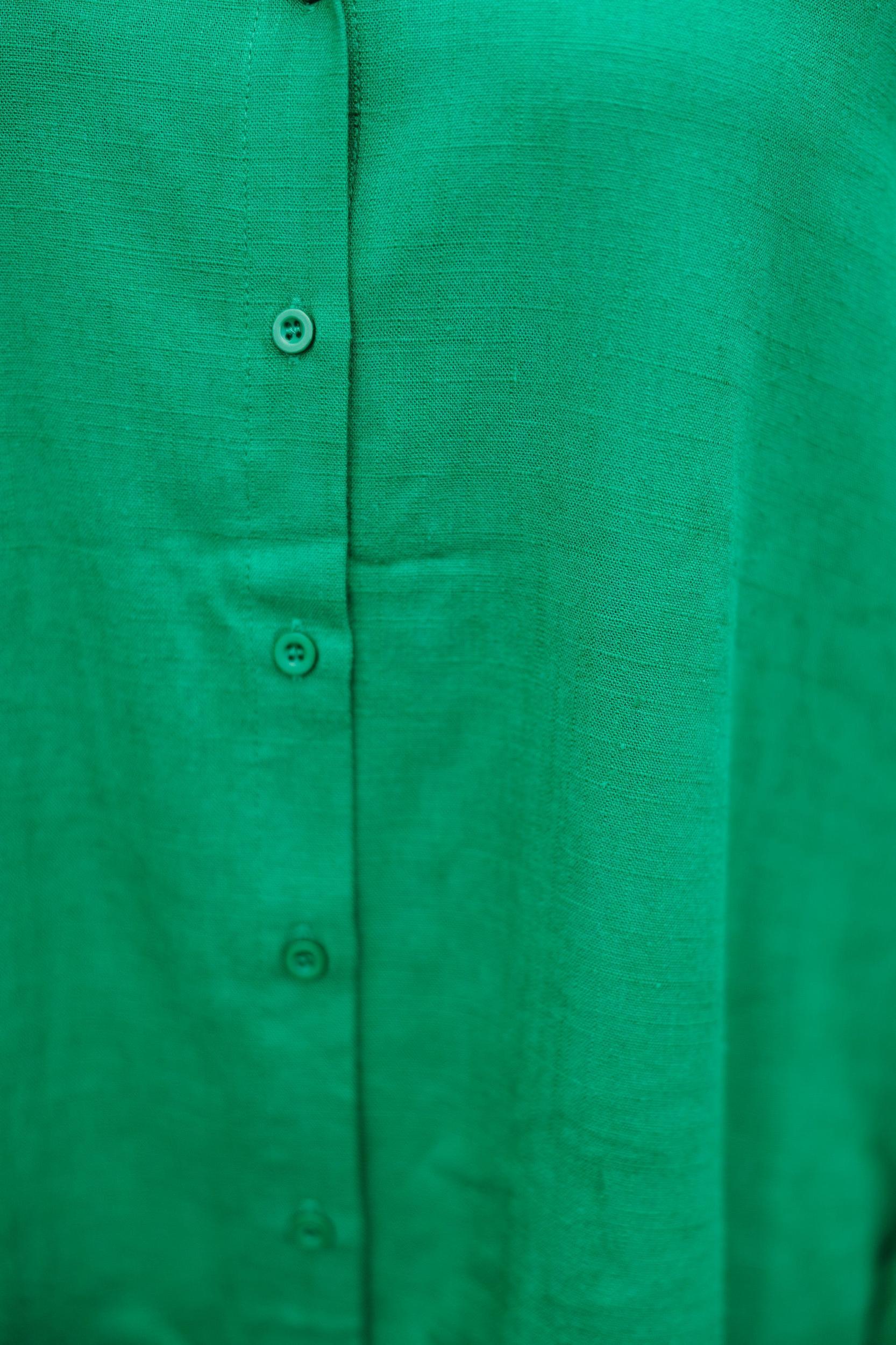 Check You Out Green Button Down Top Female Product Image