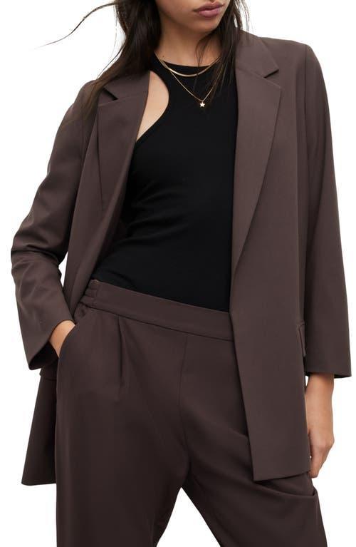 AllSaints Aleida Tri Blazer (Cacao Brown) Women's Clothing Product Image