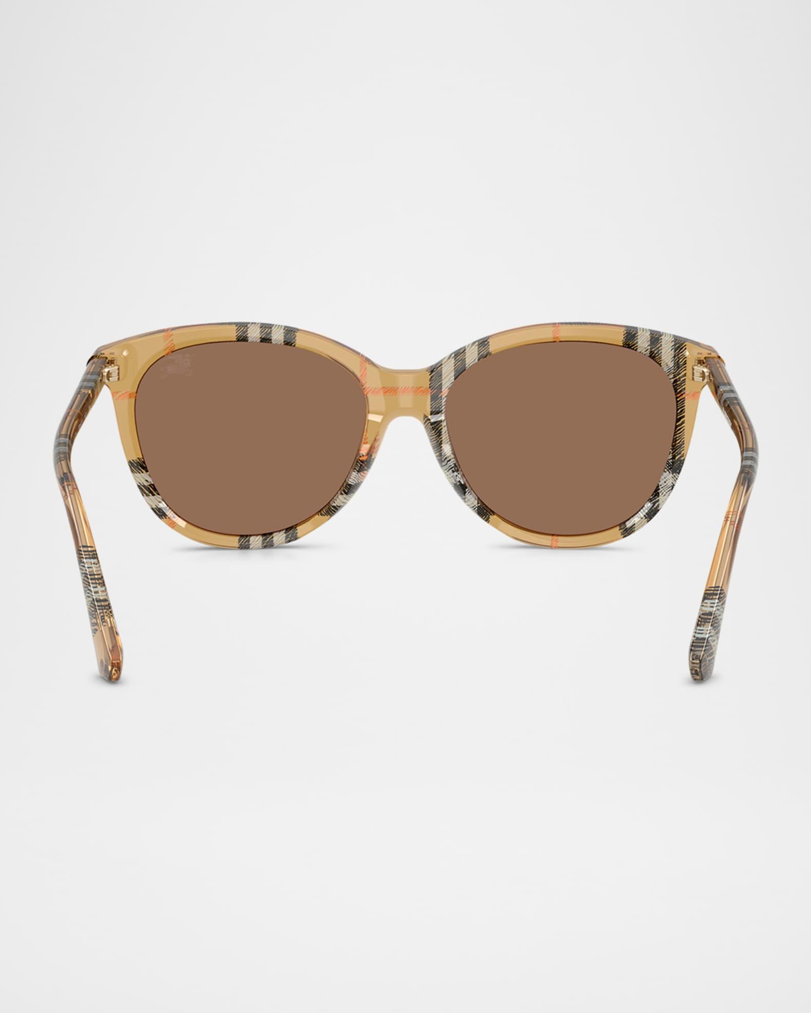 BE4455F Round Acetate Sunglasses Product Image
