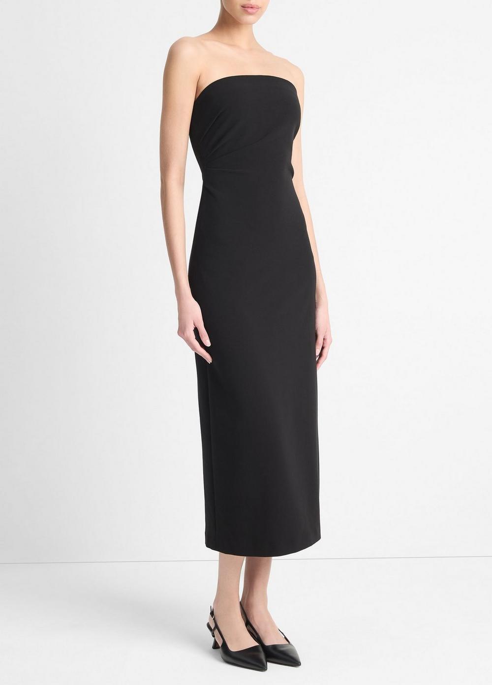 Womens Strapless Draped Dress, Off White, Size 8 Vince Product Image