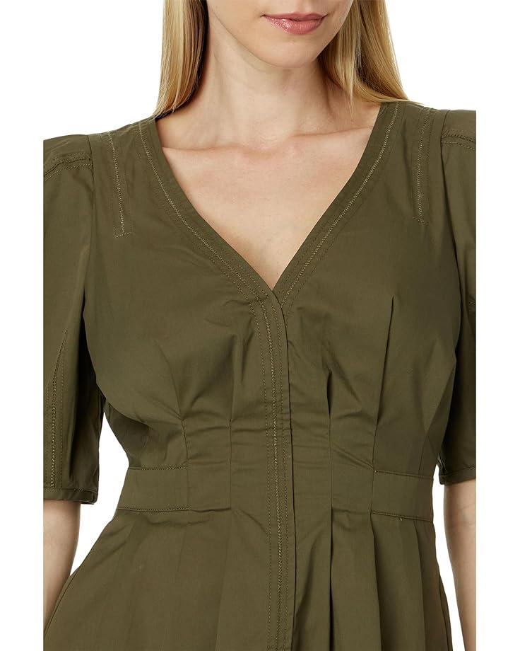 Crew Neck Mixed Media Crepe Knit Blouse Product Image