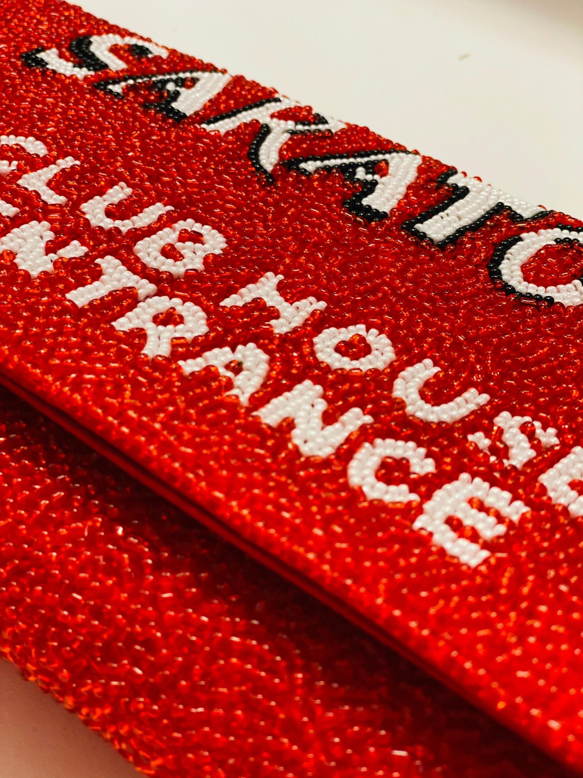 Beaded Saratoga Clubhouse Clutch 4 colors Product Image