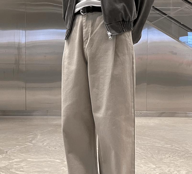RT No. 12513 KHAKI STRAIGHT JEANS Product Image