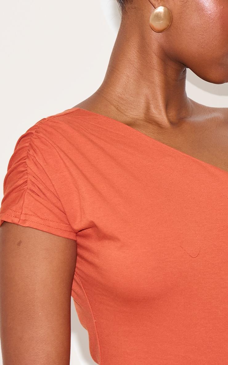 Paprika One Shoulder Asymmetric Top Product Image