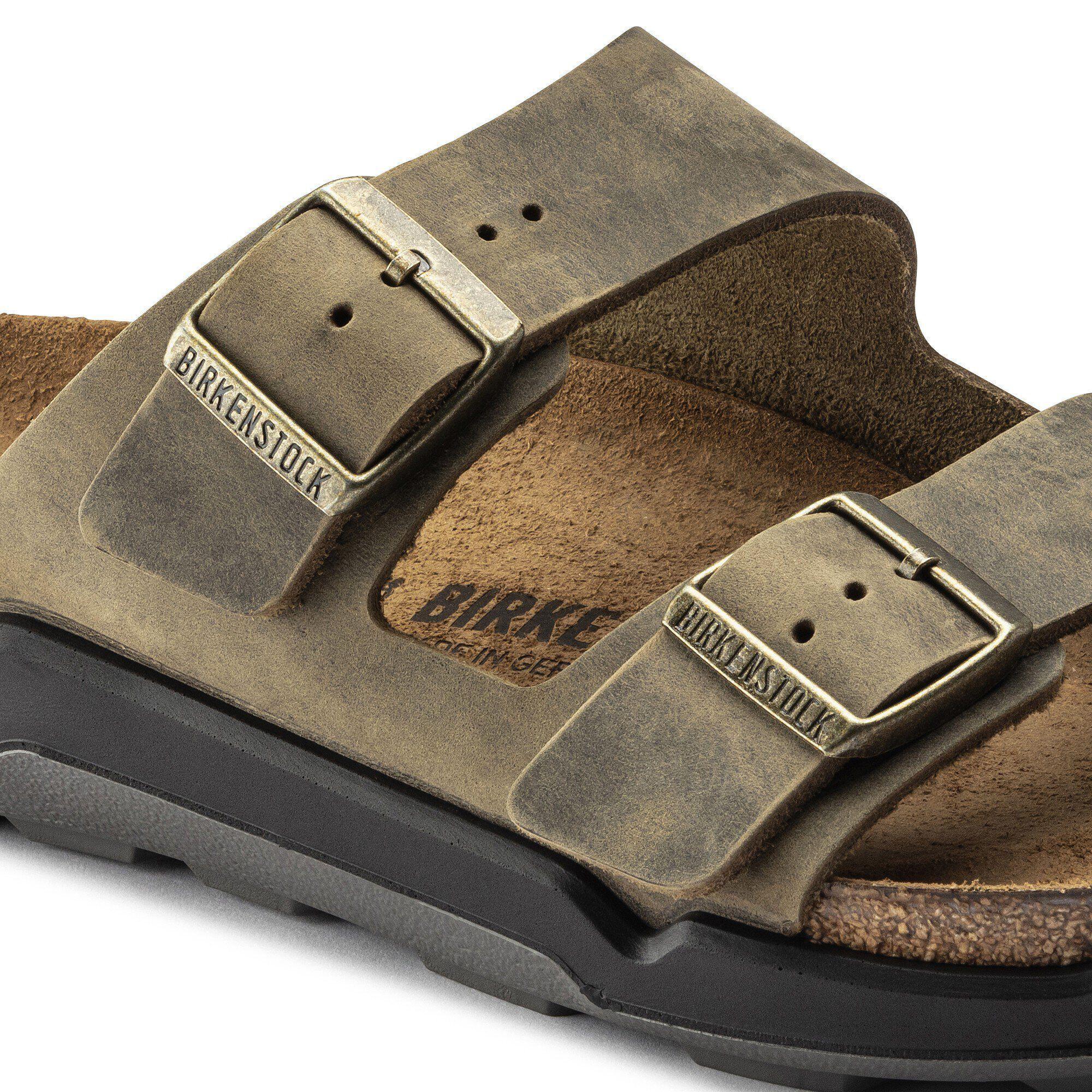 Arizona Crosstown Men Oiled Leather Faded Khaki Product Image