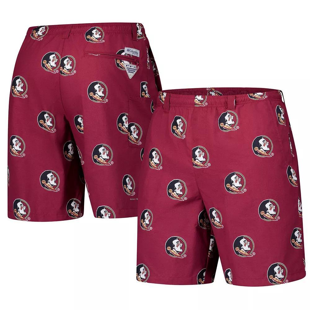 Men's Columbia Garnet Florida State Seminoles PFG Backcast™ III Omni-Shade™ Shorts, Size: Small, Red Product Image