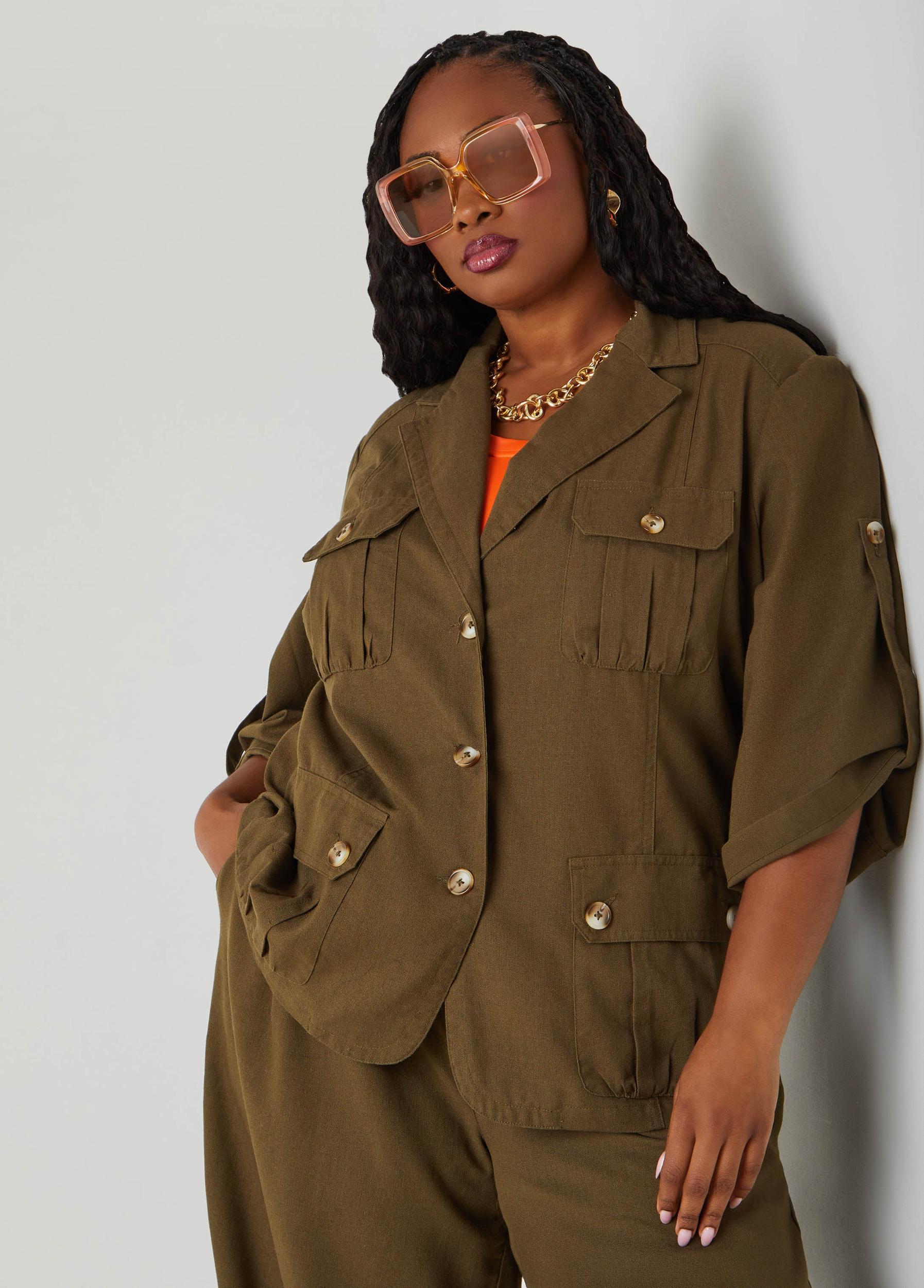 Woven Cargo Jacket Product Image