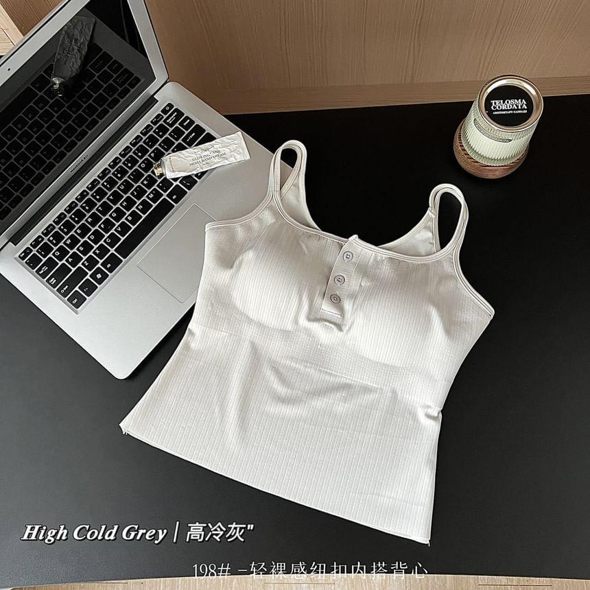 Henley Plain Strappy Camisole Product Image