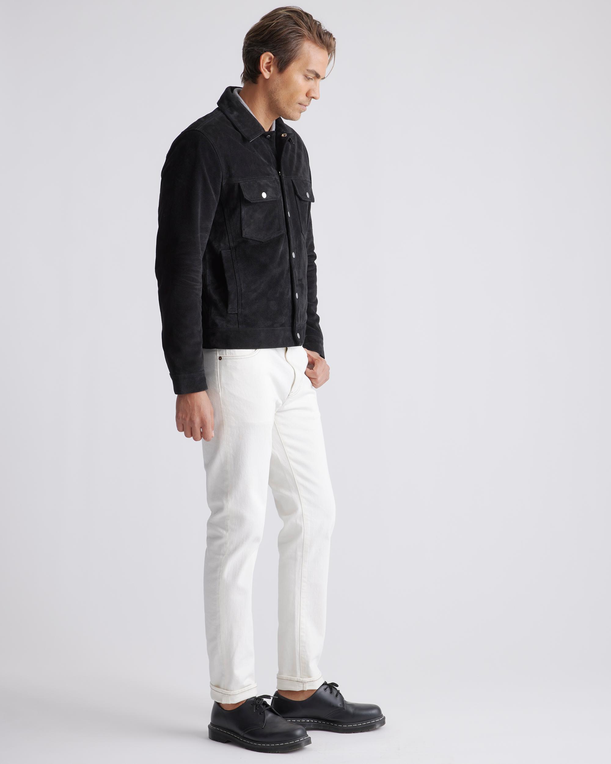 Quince | Men's Italian Suede Trucker Jacket Suede Leather Product Image