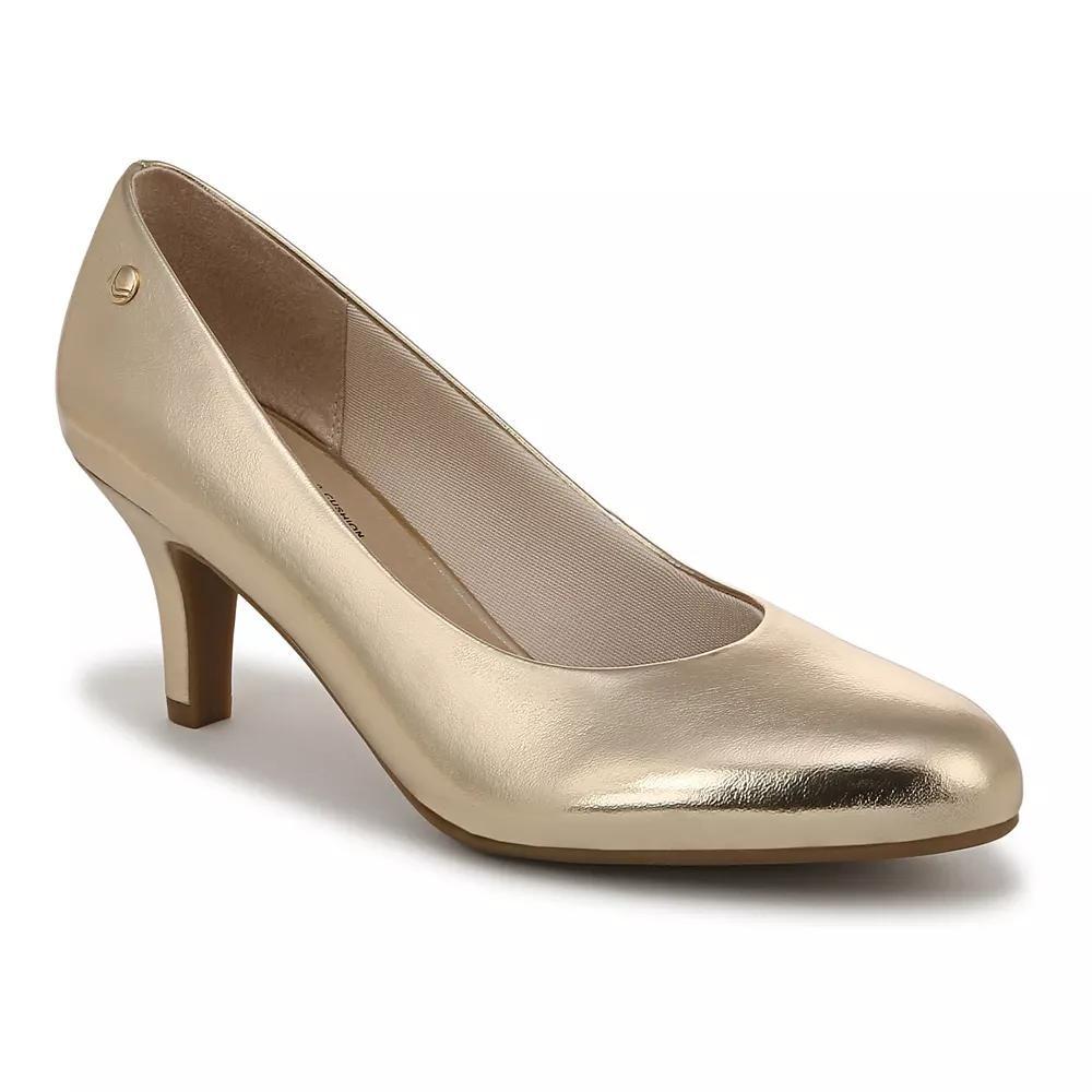 LifeStride Parigi Women's High Heel Pumps, Size: 5.5, Gold Faux Product Image