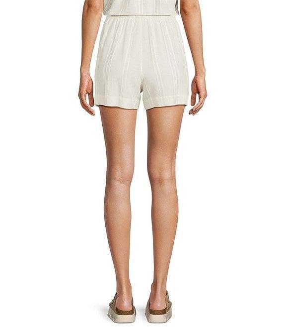 Cloth & Stone Drawcord Knit Stripe Print Mid Rise Coordinating Shorts Product Image