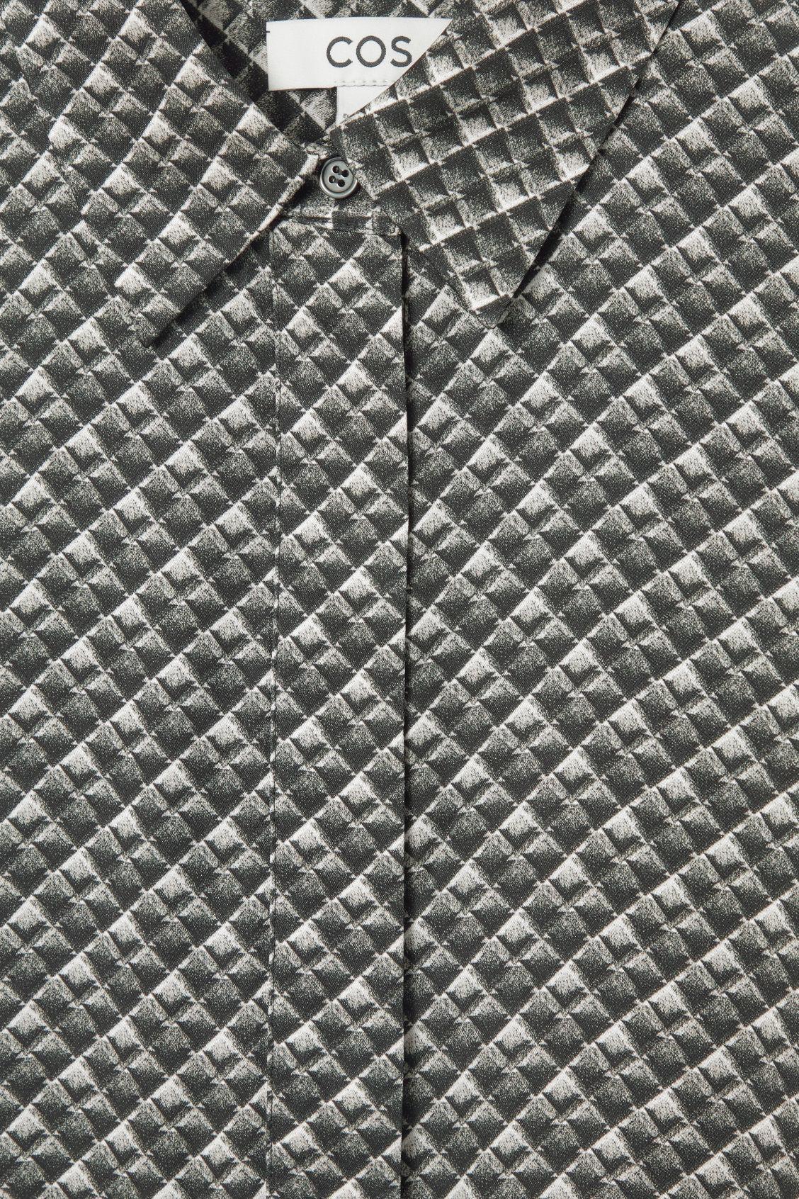 GEOMETRIC-PRINT MAXI SHIRT DRESS Product Image