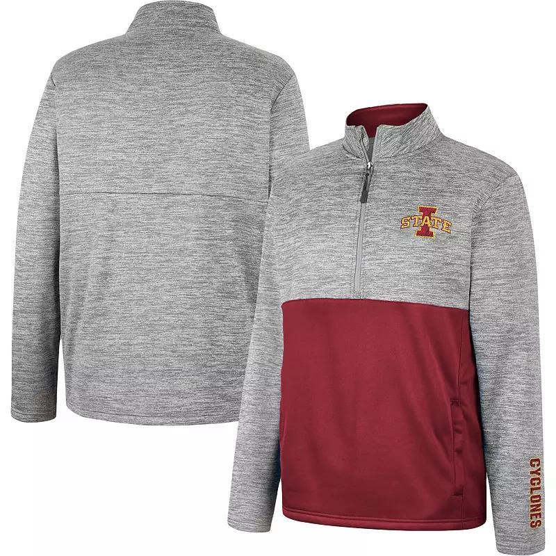 Men's Colosseum Gray Texas A&M Aggies John Half-Zip Jacket, Size: 2XL, Grey Product Image