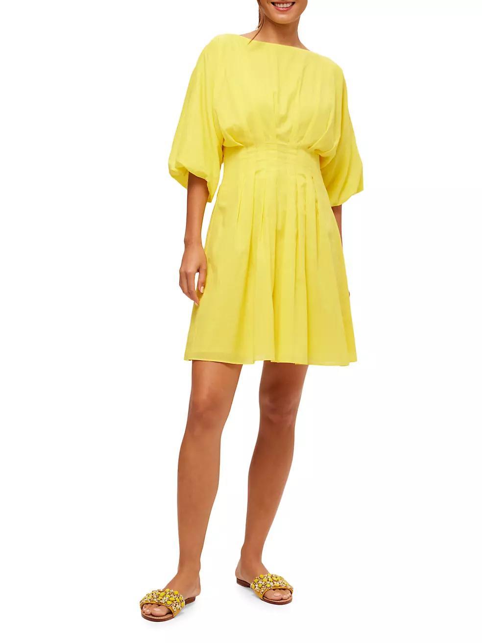 Gian Tucked-Waist Minidress Product Image