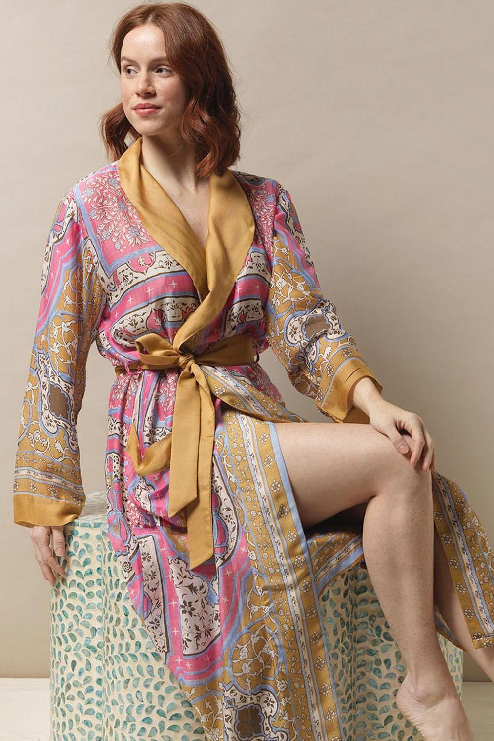 Printed Robe Gown Product Image