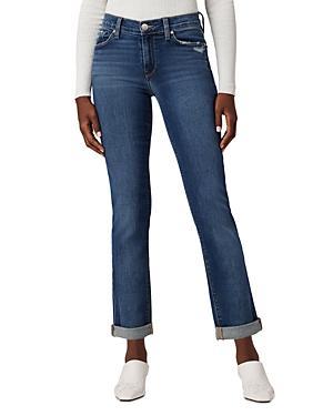 Hudson Jeans Nico Mid-Rise Straight Ankle (w/ Rolled Hem) in Elemental (Elemental) Women's Clothing Product Image