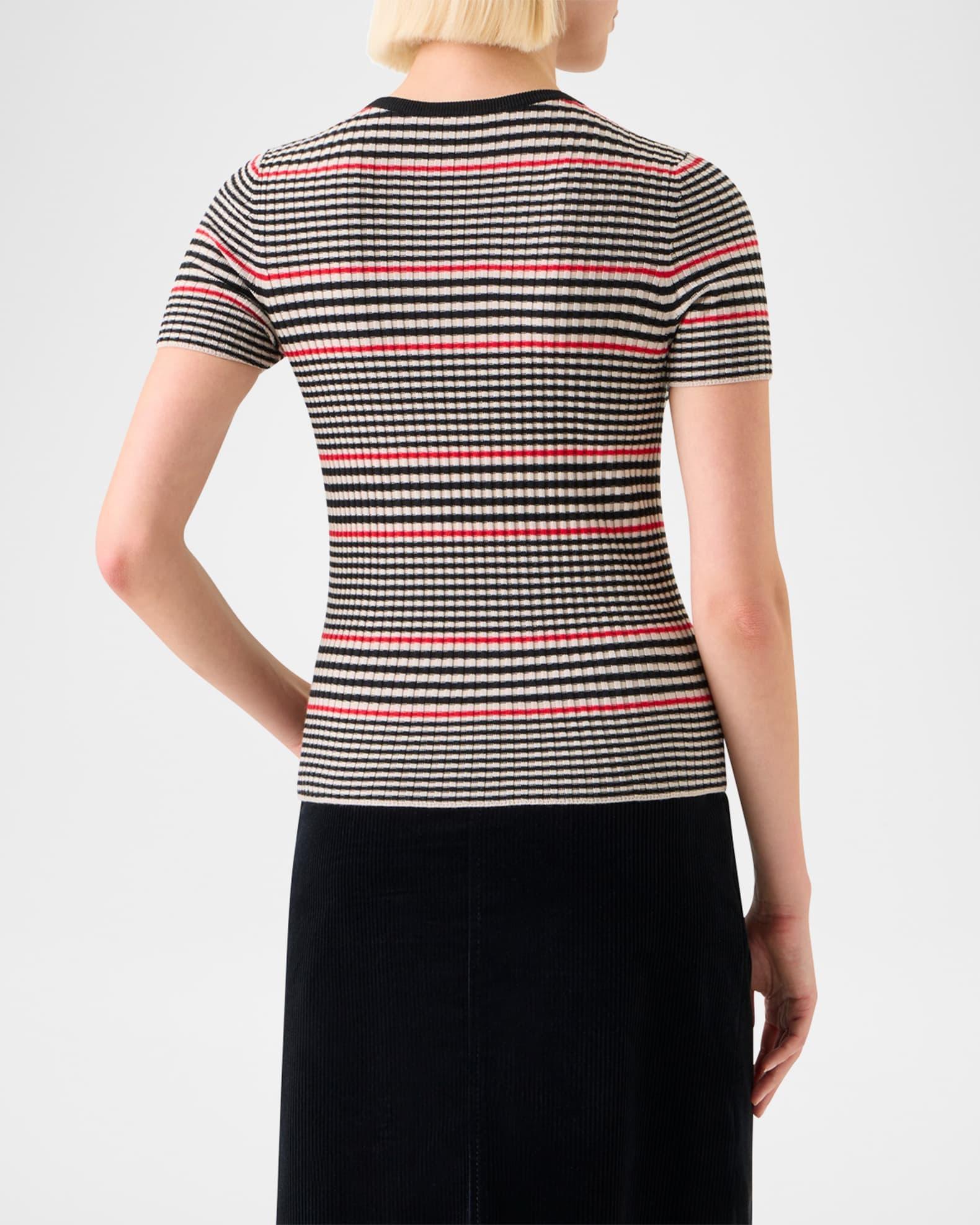 Ribbed Knit Merino Wool Pullover Product Image