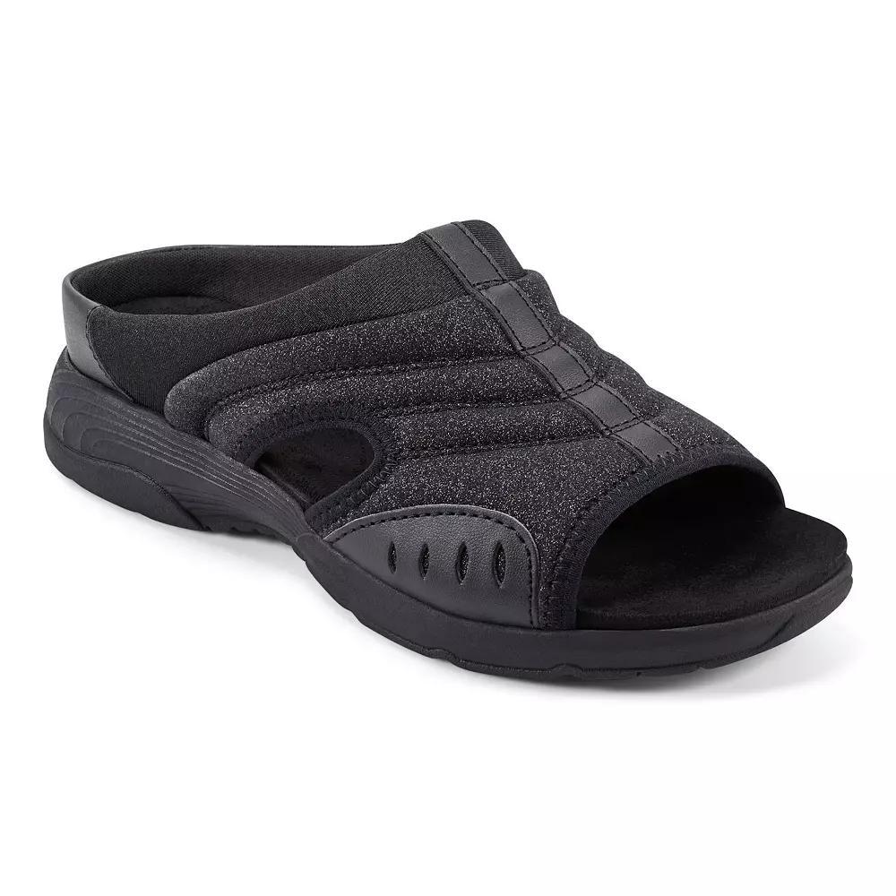 Easy Spirit Traciee Women's Slide Sandals, Size: 8.5, Black Glitter Product Image