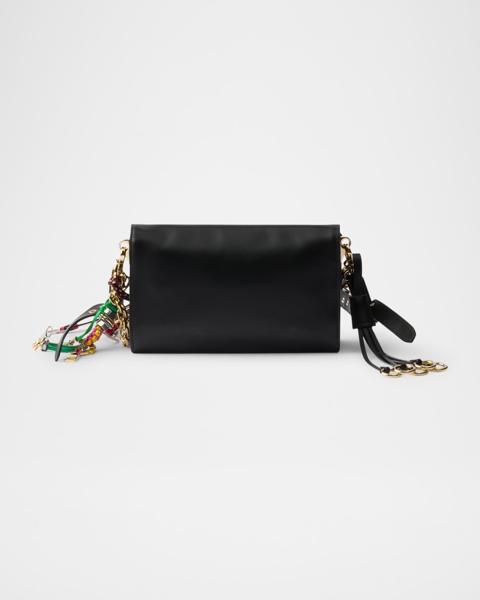 Soft Sound Small Leather Shoulder Bag with Charms Product Image