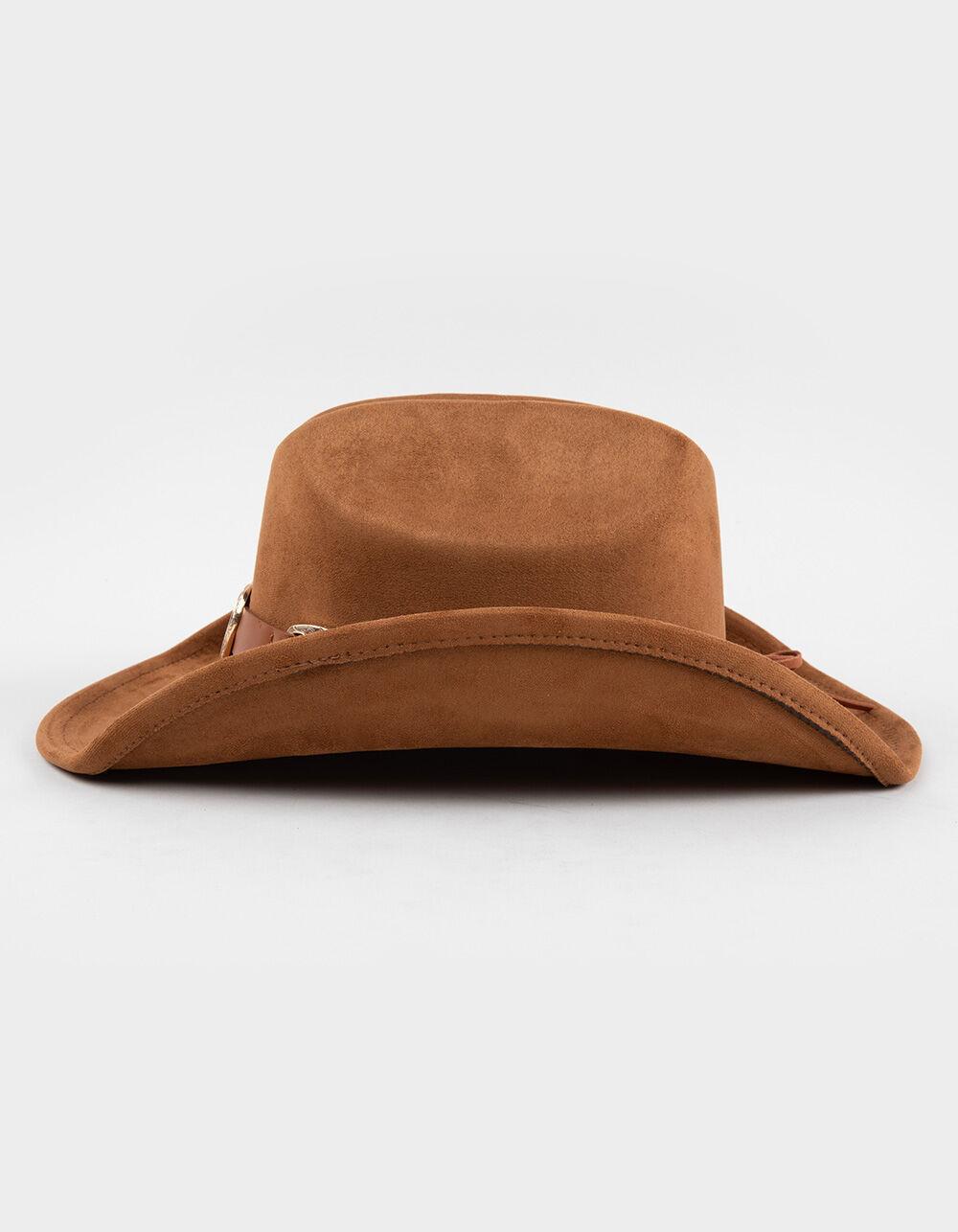 Heart Belted Womens Cowboy Hat - BROWN Product Image