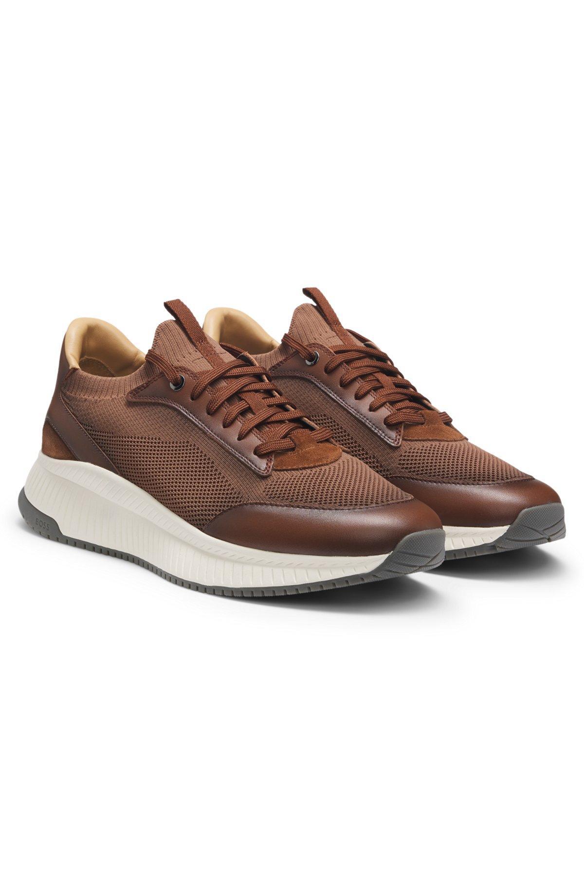 Low-top trainers with knitted uppers Product Image