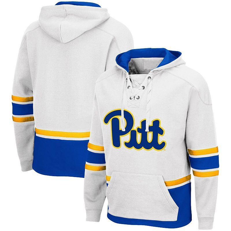 Mens Colosseum Pitt Panthers Lace Up 3.0 Pullover Hoodie Product Image