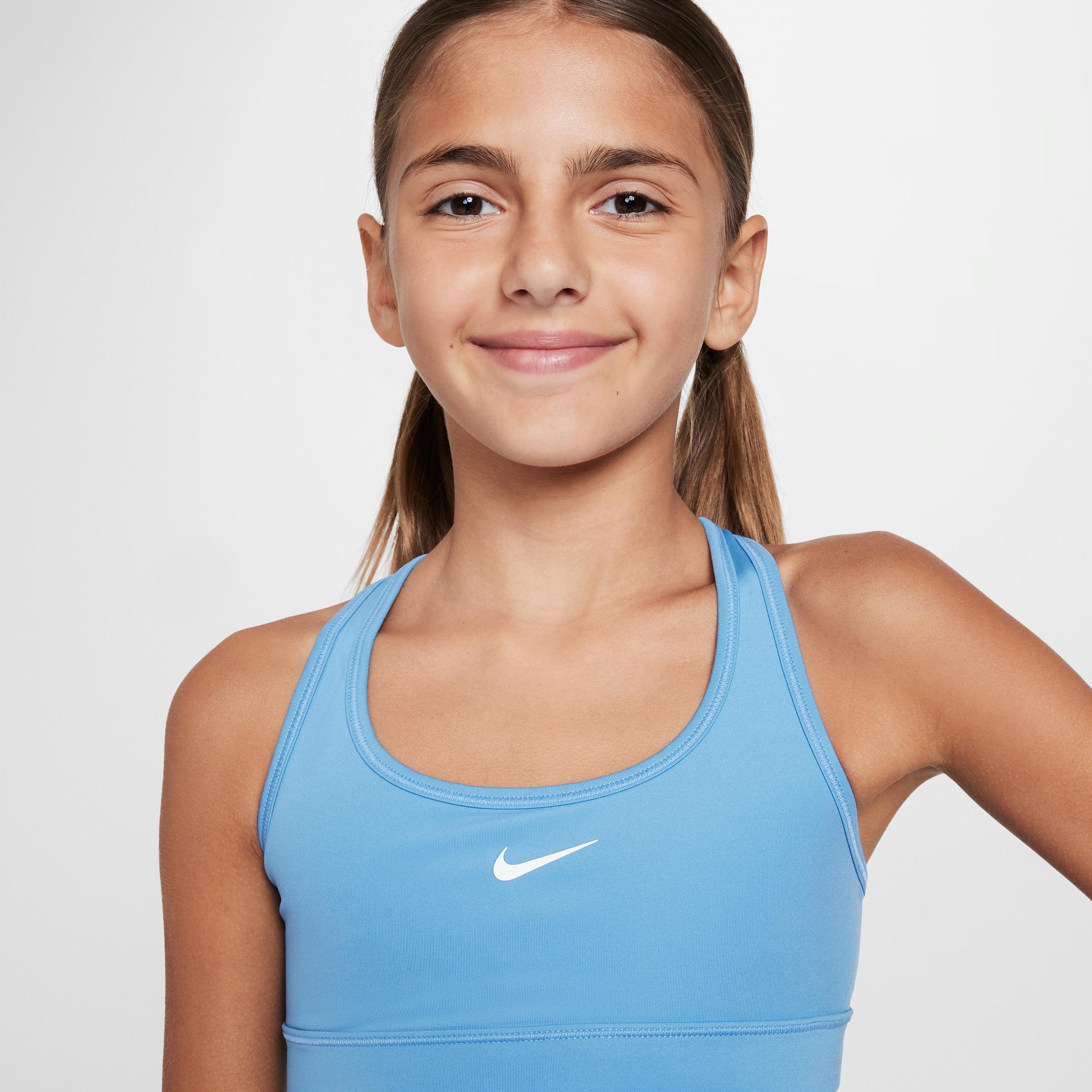 Girls 8-20 Nike Swoosh Sports Bra, Girl's, Size: XL, Blue Beyond Product Image