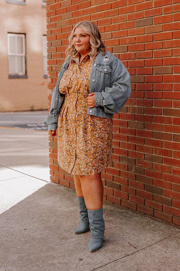 Risen Take Me On Tour Distressed Denim Jacket Curves Product Image