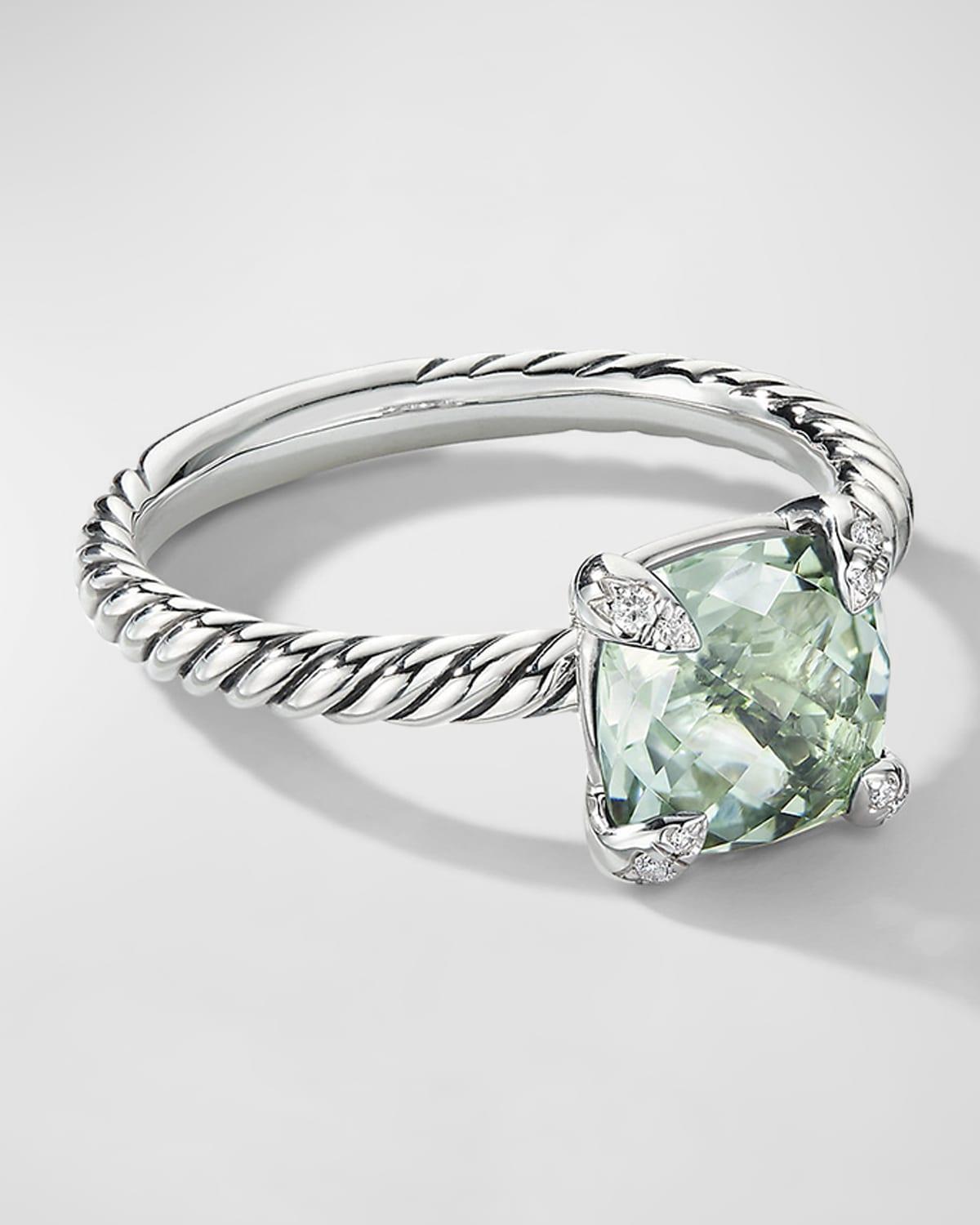 David Yurman Chatelaine Ring with Amethyst and Diamonds Product Image
